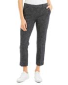 Speckle Knit Cropped Trouser Pants