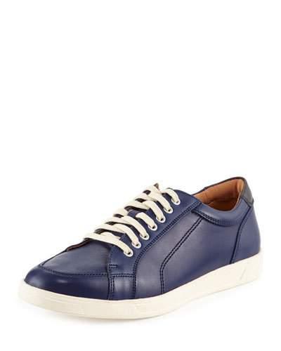 Quincy Sport Oxford Ii Leather Sneaker, Marine Blue/peacoat
