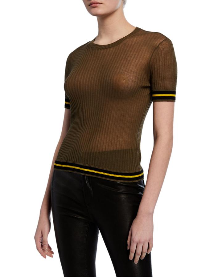 Arctic Ribbed Tee W/