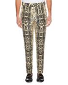 Men's Snakeskin-print
