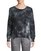 Tea-stained Tie-dye Slit Side