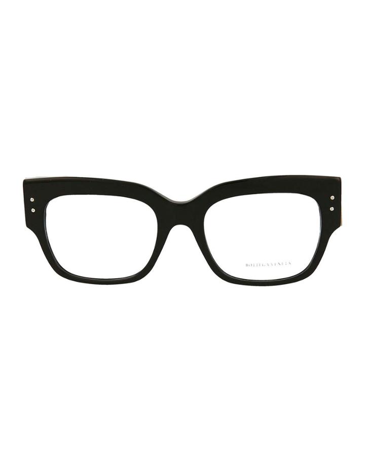 Square Acetate/rubber/leather Optical Glasses