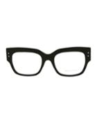 Square Acetate/rubber/leather Optical Glasses