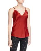 V-neck Satin Lounge Cami Tank Top