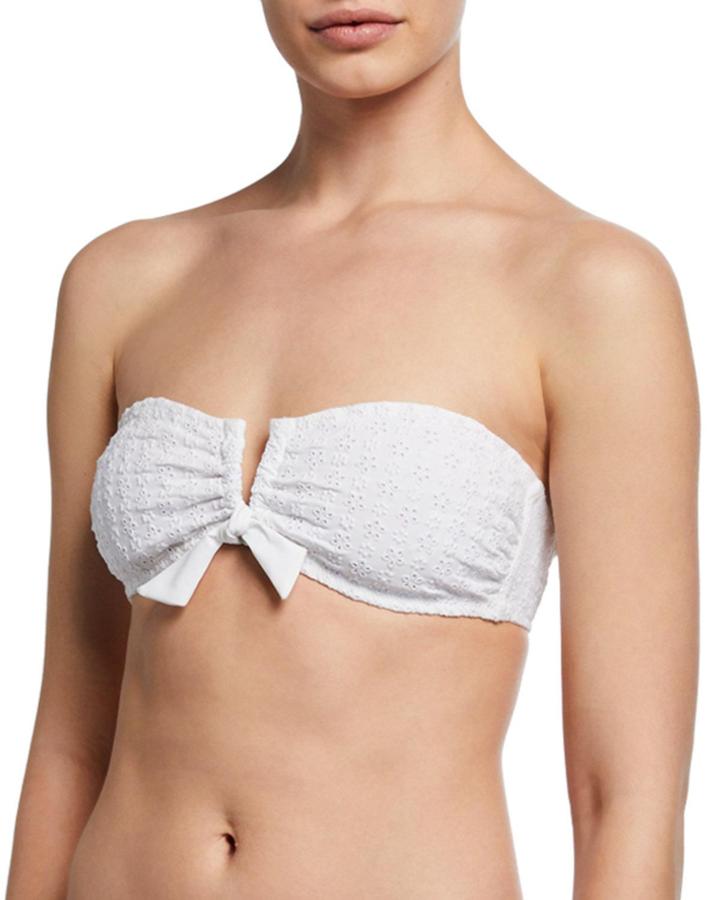 Aria Eyelet Tie-front Bandeau