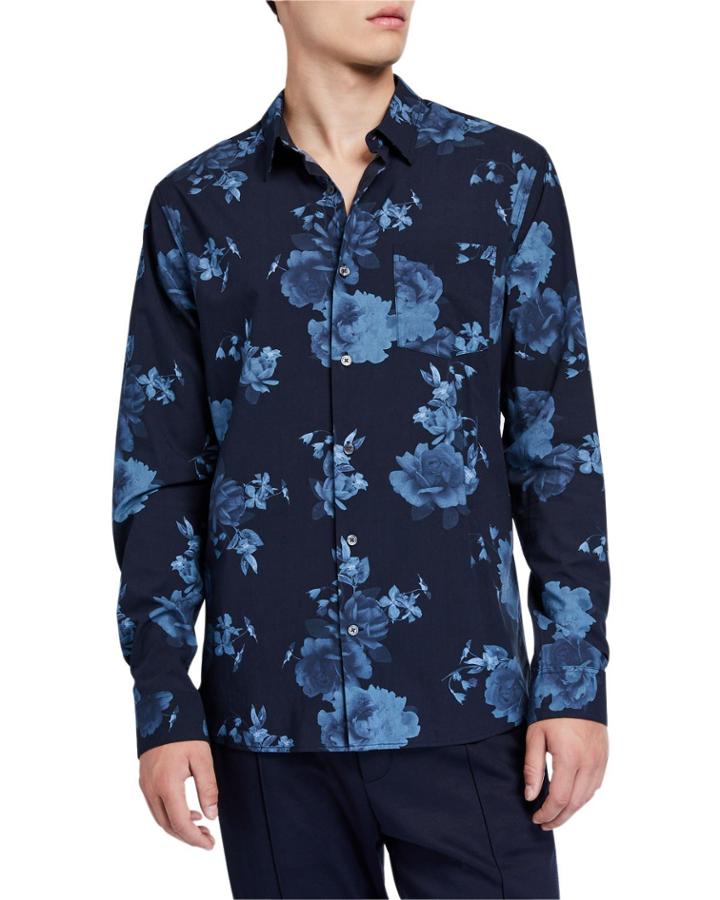 Men's Floral-print Classic-fit