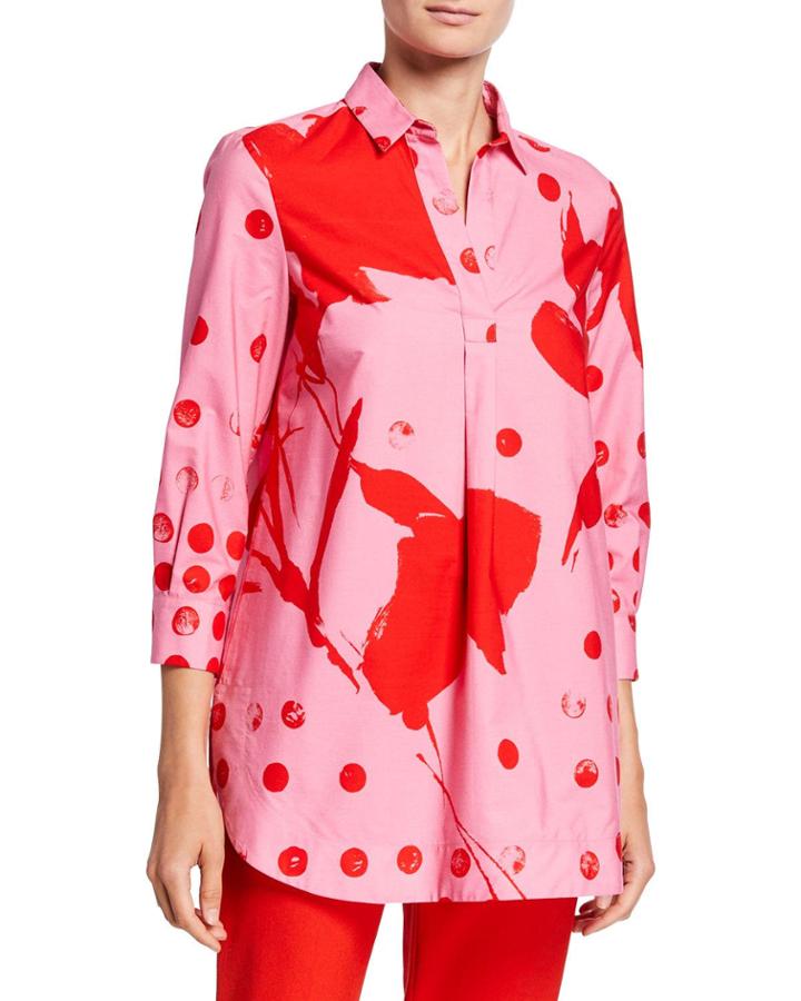 Stencil Cotton Tunic