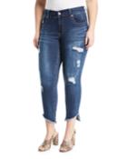 High-rise Distressed Skinny Jeans,