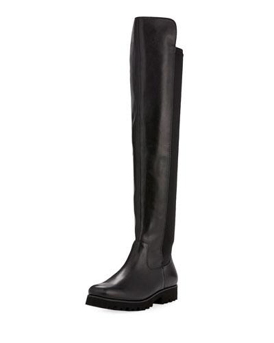 Ronda Tall Leather Stretch Combo Boot