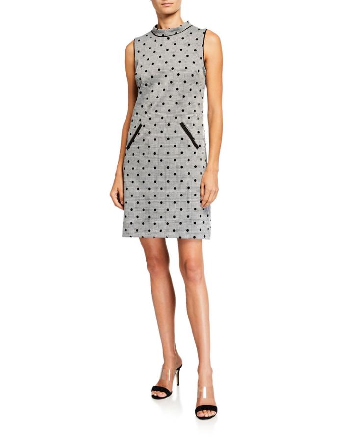Flocked Velvet Polka-dot