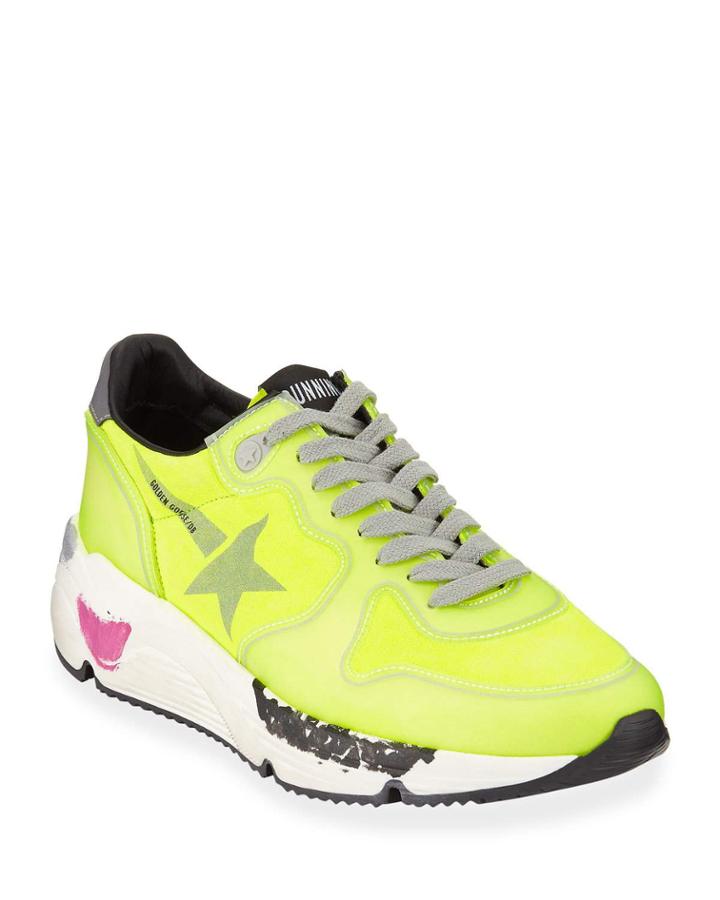 Neon Suede Runner