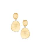 Lunaria 18k Double-drop Earrings W/ Pave Diamonds