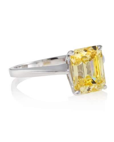 Emerald-cut Canary