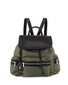 Elizabeth Contrast-trim Nylon Backpack