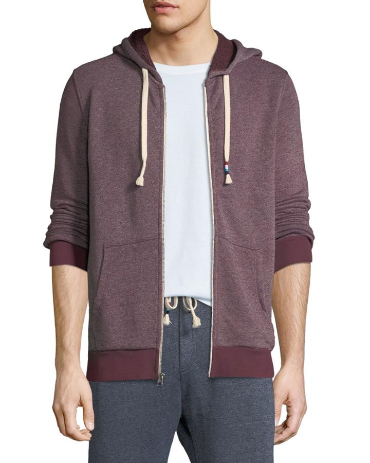 Men's Roma Heathered Zip-front Hoodie