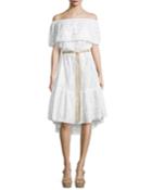 Amaya Off-the-shoulder Coverup Dress