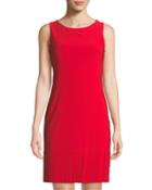 Sleeveless Fringe-hem Jersey Dress