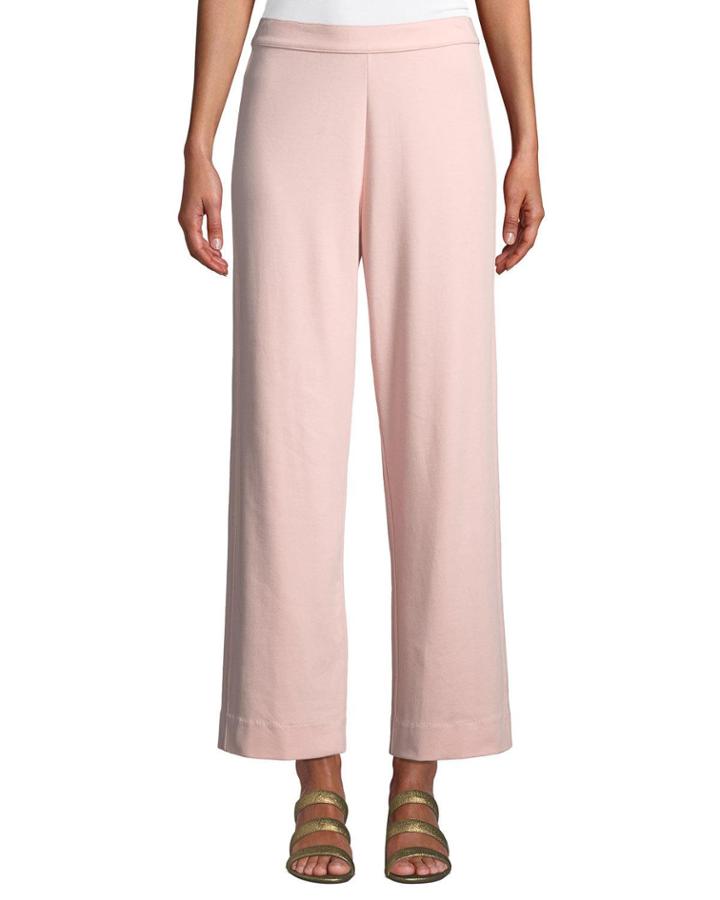 Easy Stretch-interlock Straight-leg Ankle Pant