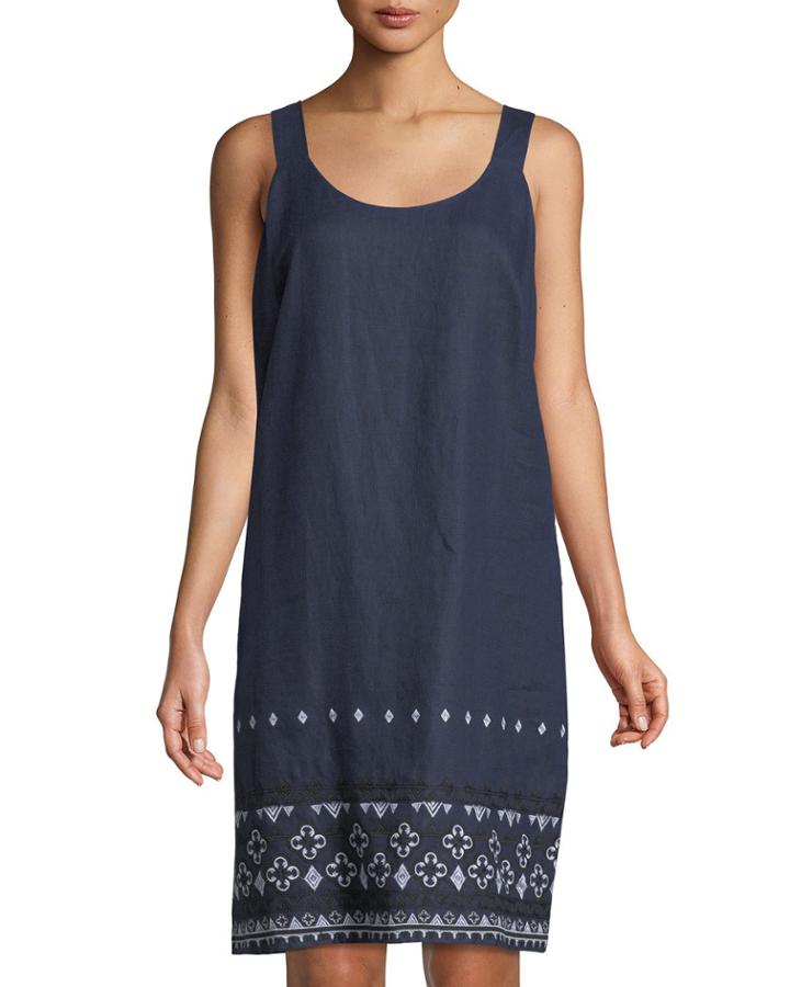 Linen Embroidered-hem