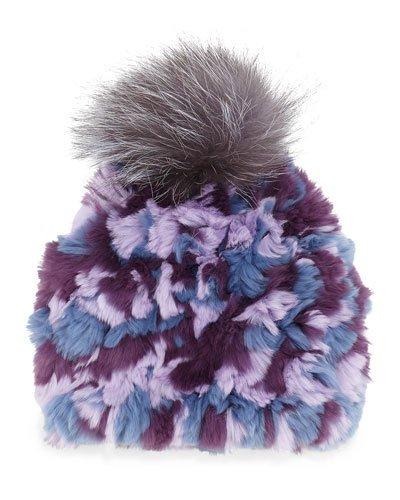 Knitted Fur Pom-pom Hat