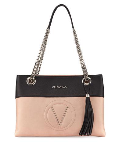 Karina Sauvage Two-tone Shoulder Bag, Pink