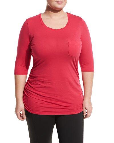 Violet Twist-neck Tee,