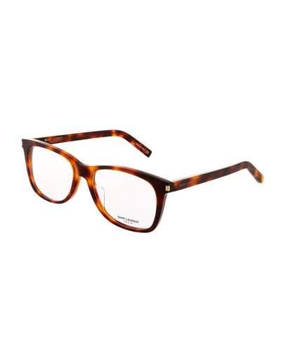 Square Acetate Havana Optical Glasses
