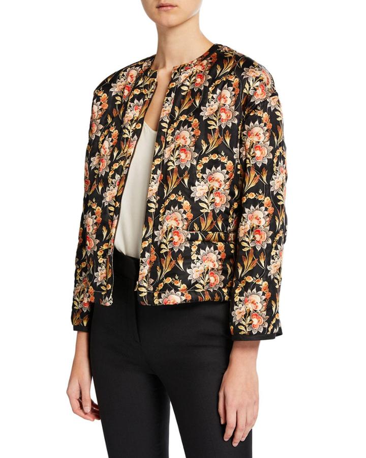 Floral Quilted Reversible Jacket