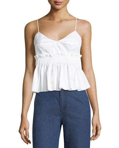 Cotton Peplum Camisole