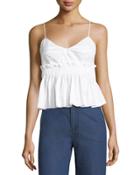 Cotton Peplum Camisole