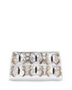 Butterfly Crocodile Small Slicer Clutch Bag