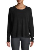 Cashmere Raglan-sleeve Crewneck