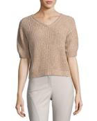 Cashmere-blend Half-sleeve