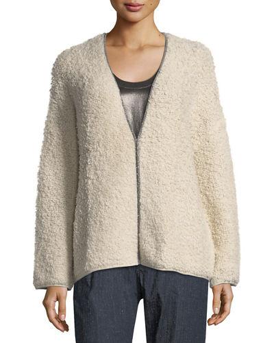 Cashmere Boucle Cardigan