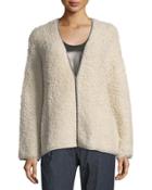 Cashmere Boucle Cardigan