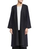 Two-tone Russian Coat Jacket, Brown/navy