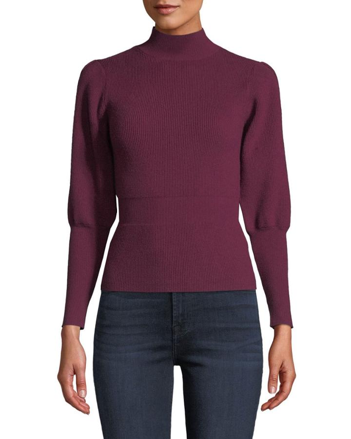 Turtleneck Corset Pullover