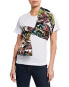 Jungle Print Front-tie Tee