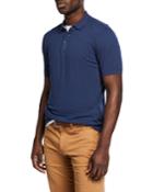 Men's Short-sleeve Solid Polo