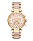 39mm Chronograph Bracelet Watch, Rose/golden