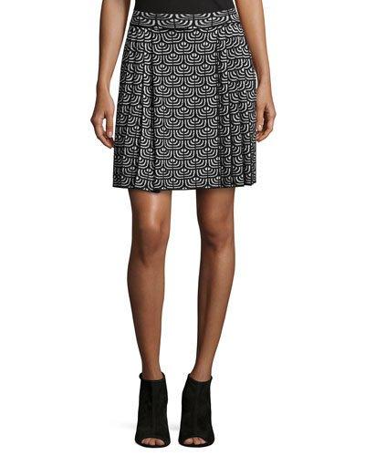 Geometric Jacquard Pleated