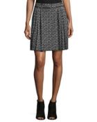 Geometric Jacquard Pleated