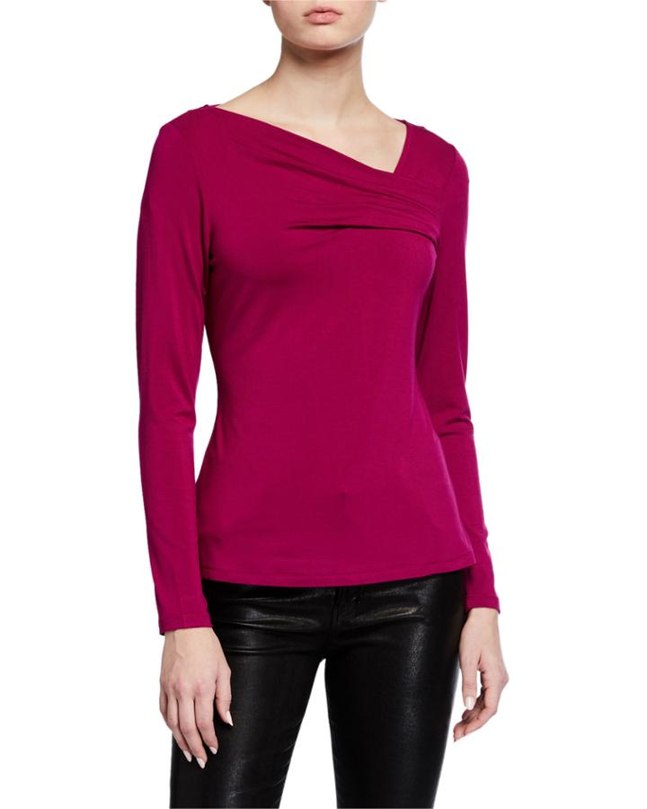 Jersey Crossover Long-sleeve Tee