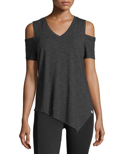 Cold-shoulder Performance Top