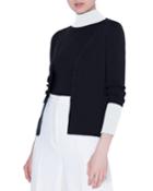 Wool Bicolor Cardigan