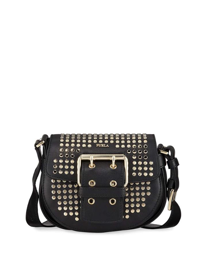 Hashtag Studded Mini Crossbody Bag