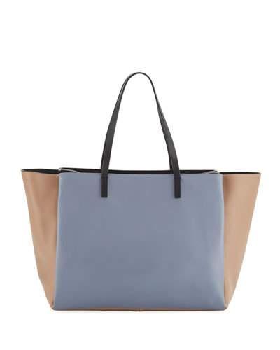 Multicolor Large Leather Tote Bag
