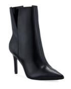 Dashing Sleek Leather Stiletto Booties