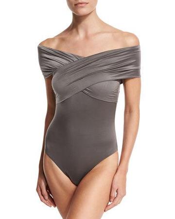 Liquid By Luxe Off-the-shoulder One-piece