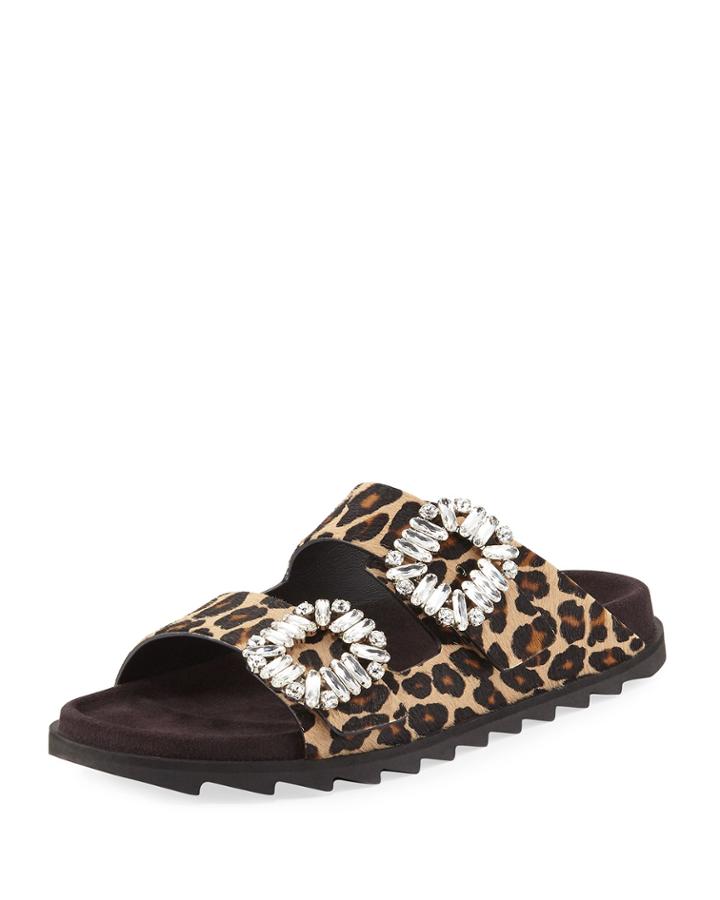 Slidy Viv Strass Buckle Slide Sandal,